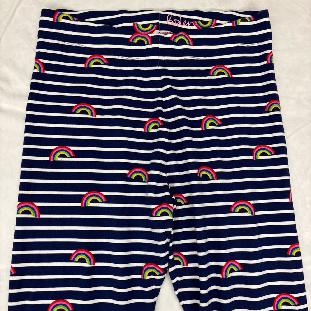Mini Boden Navy Blue Striped Rainbow Kids Leggings Size 13/14 Big Girl
VGUC - Picture 2 of 5
